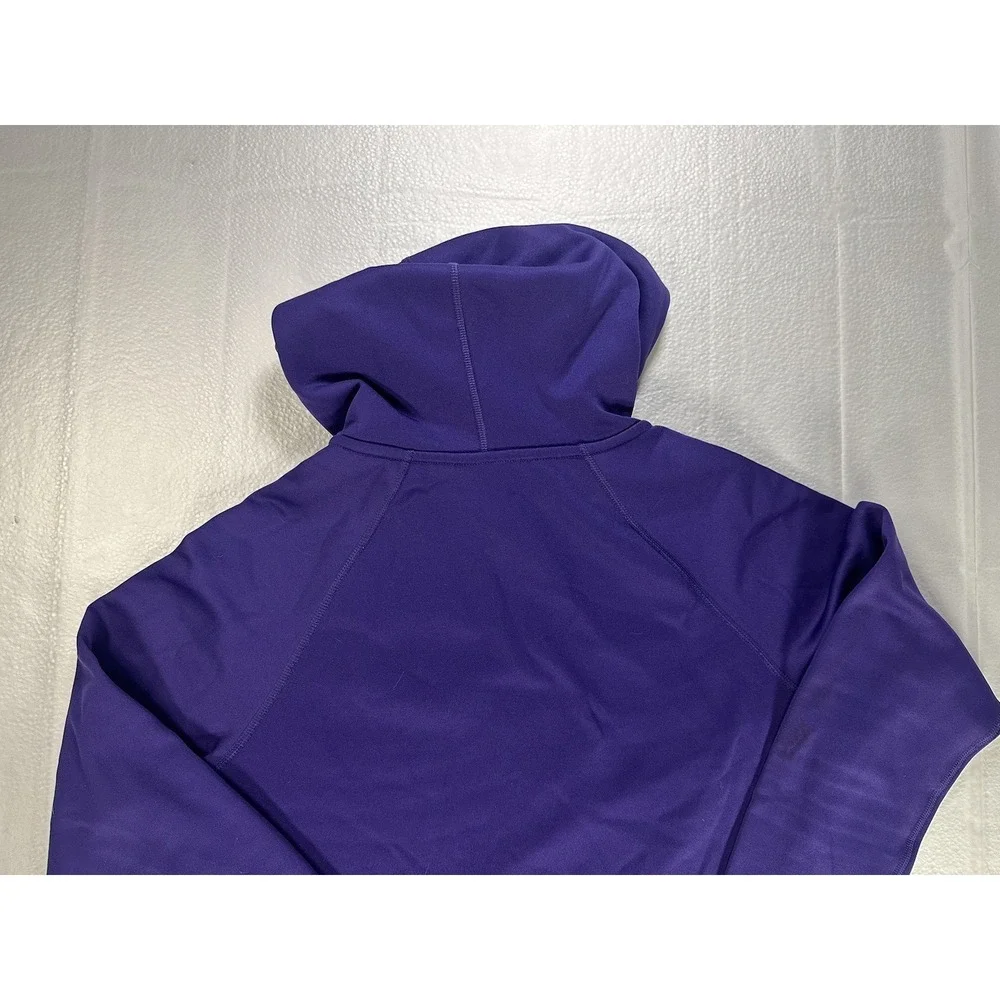 Boys' Small Nike Dri-Fit Camo Swoosh Logo Graphic Therma Hoodie Purple / Orange‎
